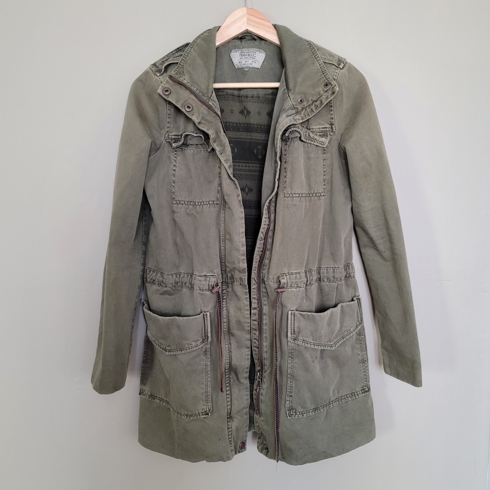 Zara Khaki Utility Jacket for Women